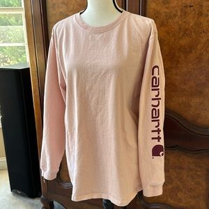 Carhartt Loose Fit Graphic Logo Long Sleeve Tee